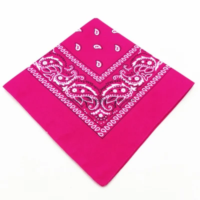 Bandana carré en gros bon marché sur mesure imprimé élégant foulard en coton Bandana