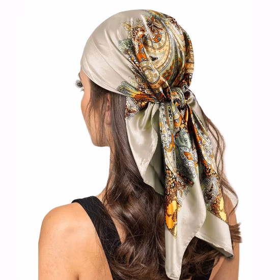 Foulard carré en soie, grand modèle de chariot, 100%, 16mm, 110x110, vente en gros