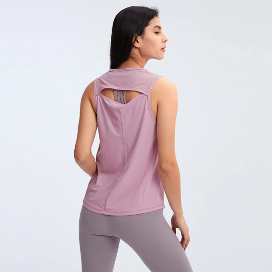 Xsunwing Athleisure personnalisé col haut gymnastique Yoga gilet dames Blouse hauts course Sport porte des vêtements pour femmes